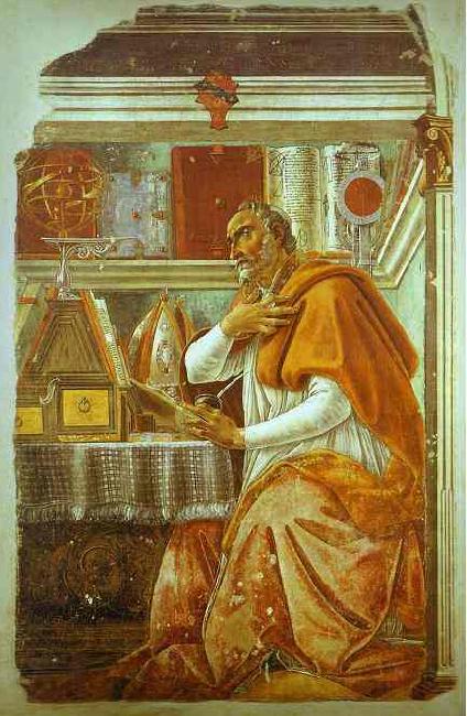 Sandro Botticelli St. Augustine Norge oil painting art